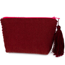Load image into Gallery viewer, Ketzaly Coin Pouch: 100% Cotton Coin Purse for Women - (Pink-Pistachio-Burgundy)
